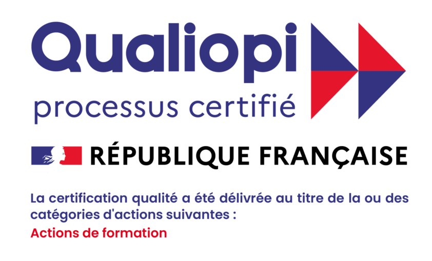 EXPERTISE FORMATION BBM - Logotype certification Qualiopi catégorie Actions de formation